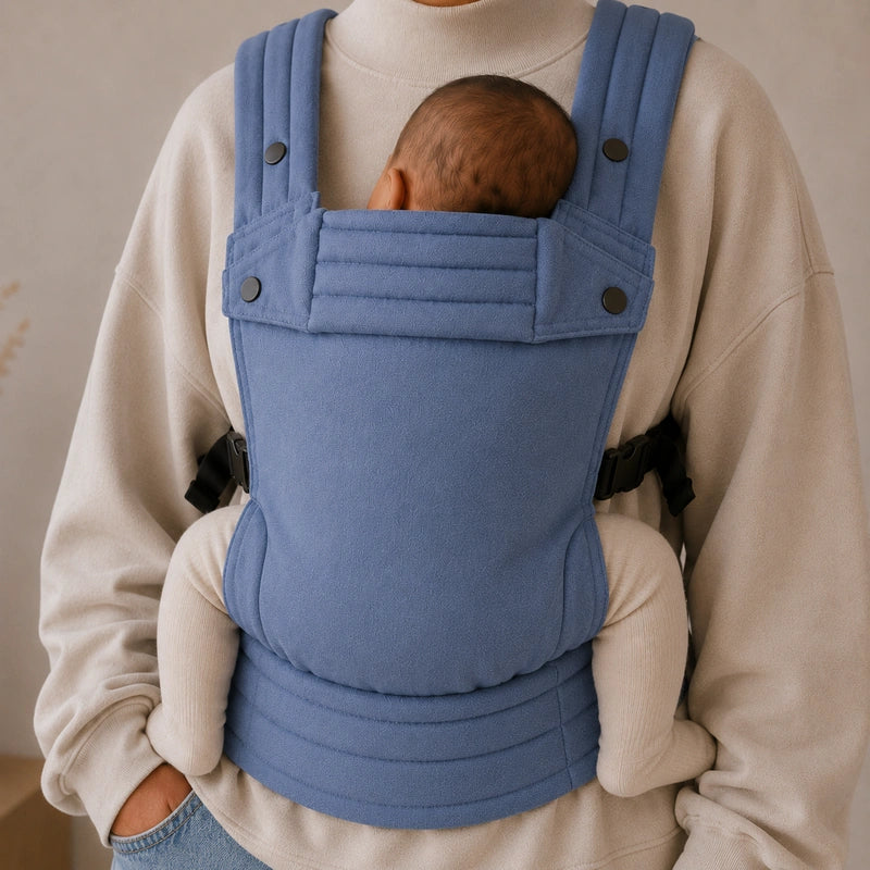 Porte-Bébé Physiologique Bleu Denim