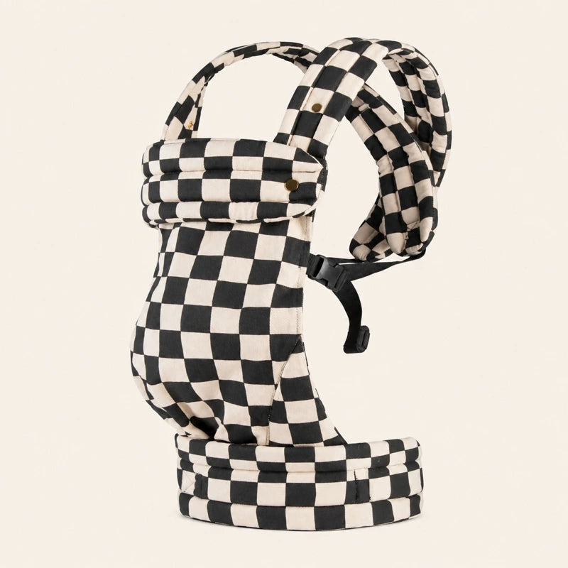 Porte-Bébé Physiologique Damier Noir