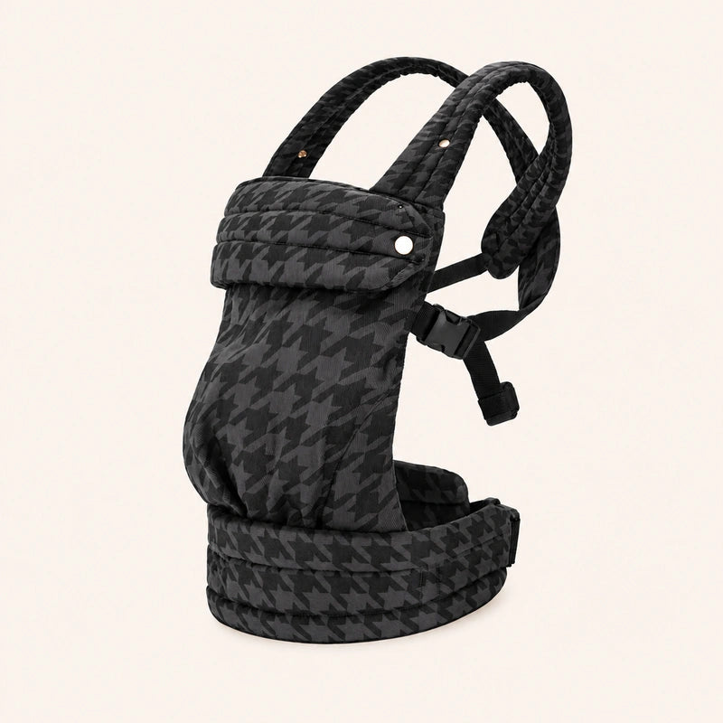 Porte-Bébé Physiologique Pied-de-Poule Anthracite