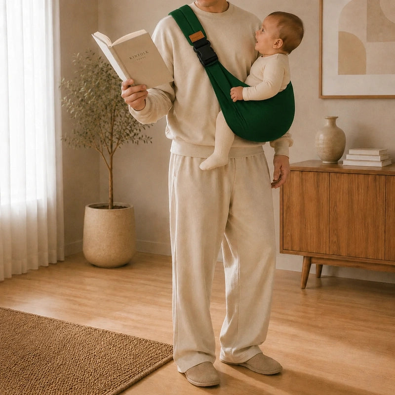 Porte-Bébé Hanche Vert Forêt