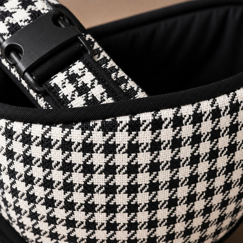Porte-Bébé Hanche Pied-de-Poule Contraste